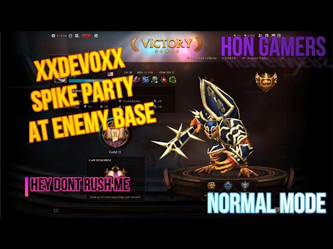 HON GAMERS| FULL GAMEPLAY ARMADON SPIKE PARTY AT ENEMY BASE by XxDevoxX Normal Mode