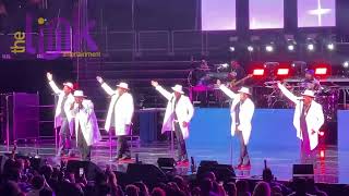 Johnny Gill performs “My, My, My” alongside New Edition