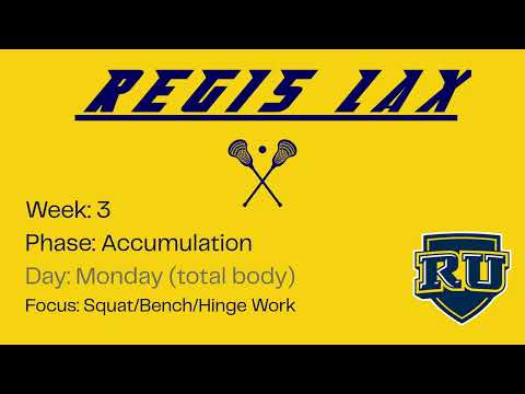 LAX Off-Season Phase 2 - Accumulation Day 1 (Monday)