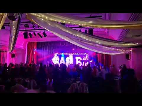 ABBA tribute band Kiss the Teacher performing Take A Chance On Me in Ipswich March 2026