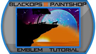 Black Ops 3 - cliff silhouette Emblem Tutorial