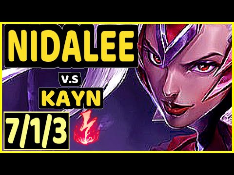 ALBETRAYBER (NIDALEE) vs KAYN - 7/1/3 KDA JUNGLE GAMEPLAY - EUW Ranked DIAMOND