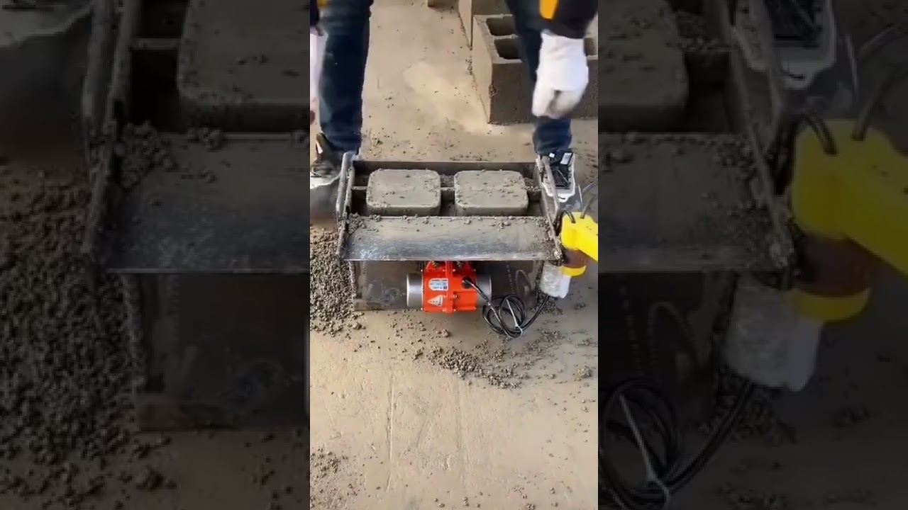 Cinder block making machine | concrete brick moulding