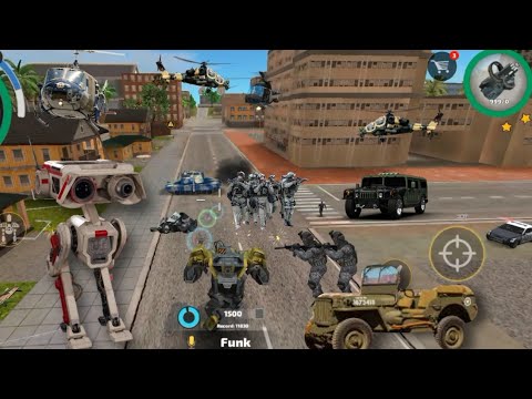 Rope Hero: Vice Town (BD- 100 Ground Assault Machine) Rope Hero with Assault Robot Machine - FHD