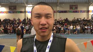 Adam Yang MIAA 2018 Division 1 Boys 55H &amp; LJ Champion