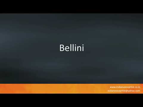 How to pronounce the Italian drink "Bellini".