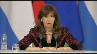 23 de ABR. Declaraciones a la prensa de Cristina Fernández. Visita Oficial a la Federación Rusa.