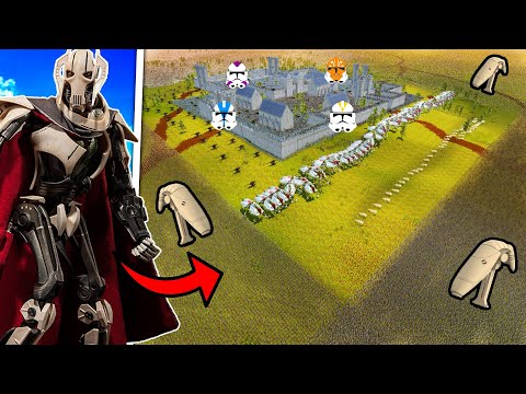 Grievous' 4 Million Droids Surround EVERY CLONE LEGION!? - UEBS 2: Star Wars Mod