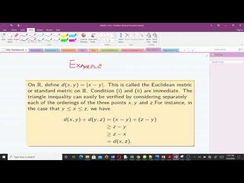 Metric Spaces (Topological Spaces)