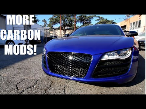 V10 R8 CARBON MODS BEGIN! New Grill & Mirror Install