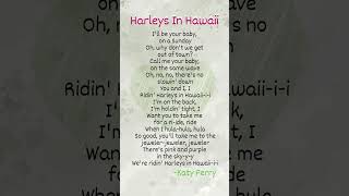 Download lagu Harleys In Hawaii - 'Katy Perry' #lyrics #katyperry #songlyrics #song #lyricsvideo mp3 Download lagu Harleys In Hawaii - 'Katy Perry' #lyrics #katyperry #songlyrics #song #lyricsvideo mp3