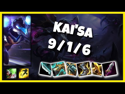 Kai'Sa vs Jinx KOREAN Challenger BOT (9/1/6) - v11.5
