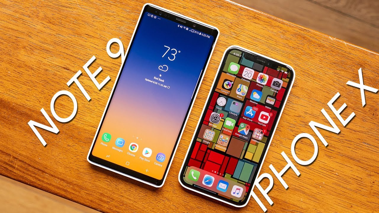 Samsung Galaxy Note 9 vs Apple iPhone X