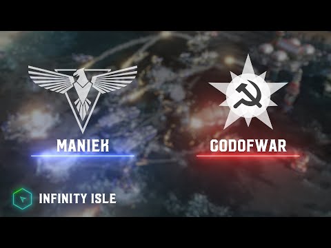 Maniek(A) vs GoDoFWaR(S) - Infinity Isle - Red Alert 3