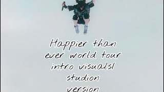 Billie Eilish(happiert than ever world tour intro visuals)*Flash Warning*