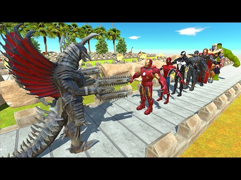 GIGAN FINAL WARS COCONUTISLAND DEATH RUN vs MARVEL - Animal Revolt Battle Simulator