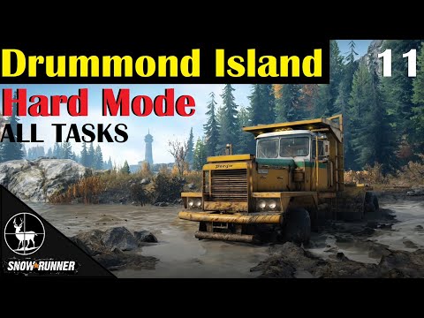 Drummond Island ⚠️ SnowRunner Hard Mode ⚠️ All Tasks