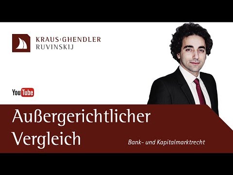 Angebot eines außergerichtlichen Vergleichs