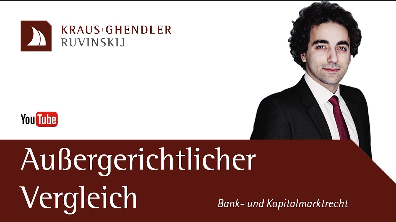 Angebot eines außergerichtlichen Vergleichs