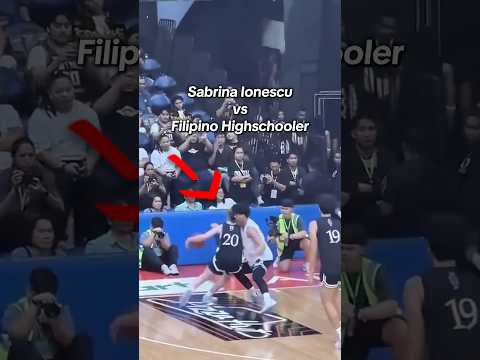 Sabrina Ionescu vs Filipino Highschooler #basketball #sabrinaionescu #wnba
