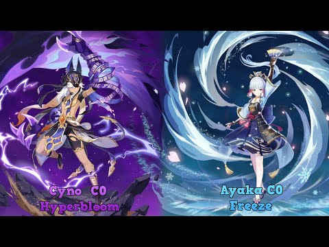 C0 Cyno Hyperbloom & C0 Ayaka Freeze | Spiral Abyss 3.3 9 stars | Genshin Impact