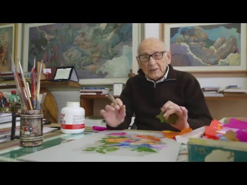 Lezione di disegno: fare un collage con le carte veline | Le Lezioni di Giorgio Michetti