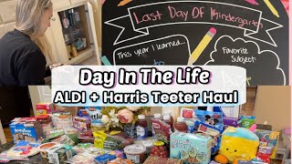 Day In The Life Of A SAHM | Last Day Of School, ALDI Finds,  Harris Teeter Haul + Clean With Me