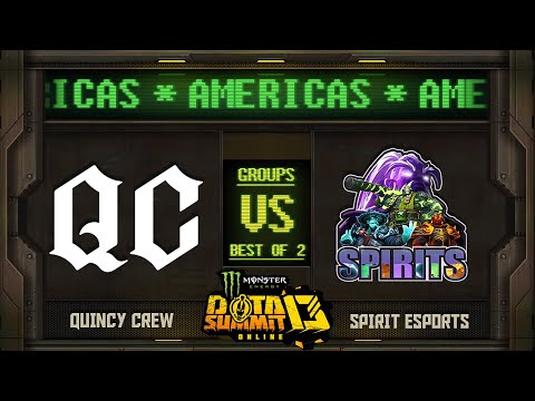 Quincy Crew vs Spirits Game 2 - Monster Energy Dota Summit 13 Online NA/SA: Groups w/ Moxxi & Neph