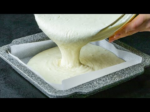 Senza farina! Torta budino con formaggio e semolino, estremamente soffice e fine