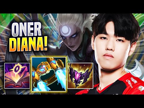 ONER PERFECT GAME WITH DIANA! - T1 Oner Plays Diana JUNGLE vs Sylas! | Preseason 2023