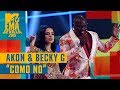 Akon ft. Becky G  – “Como No” (LIVE) | MTV EMA 2019