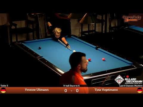 Yvonne Ullmann v Tina Vogelmann | TOR SERVICE 24 / BILLARD BECKMANN | Pinneberg Open 2017