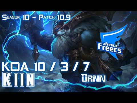 AFs Kiin ORNN vs WUKONG Top - Patch 10.9 KR Ranked