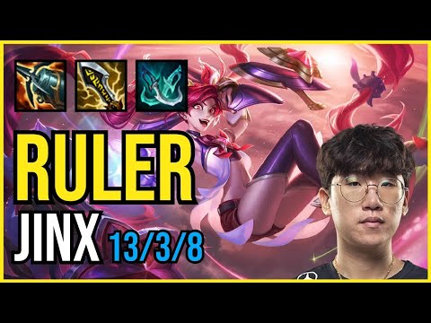 RULER - JINX vs TRISTANA ADC - KR Challenger - Patch 11.5 PENTAKILL