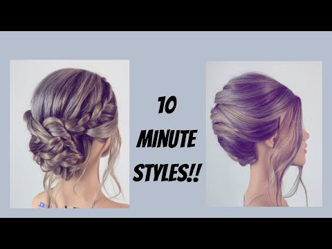 Easy Braided Updos! (ONLY 10 MINS!)
