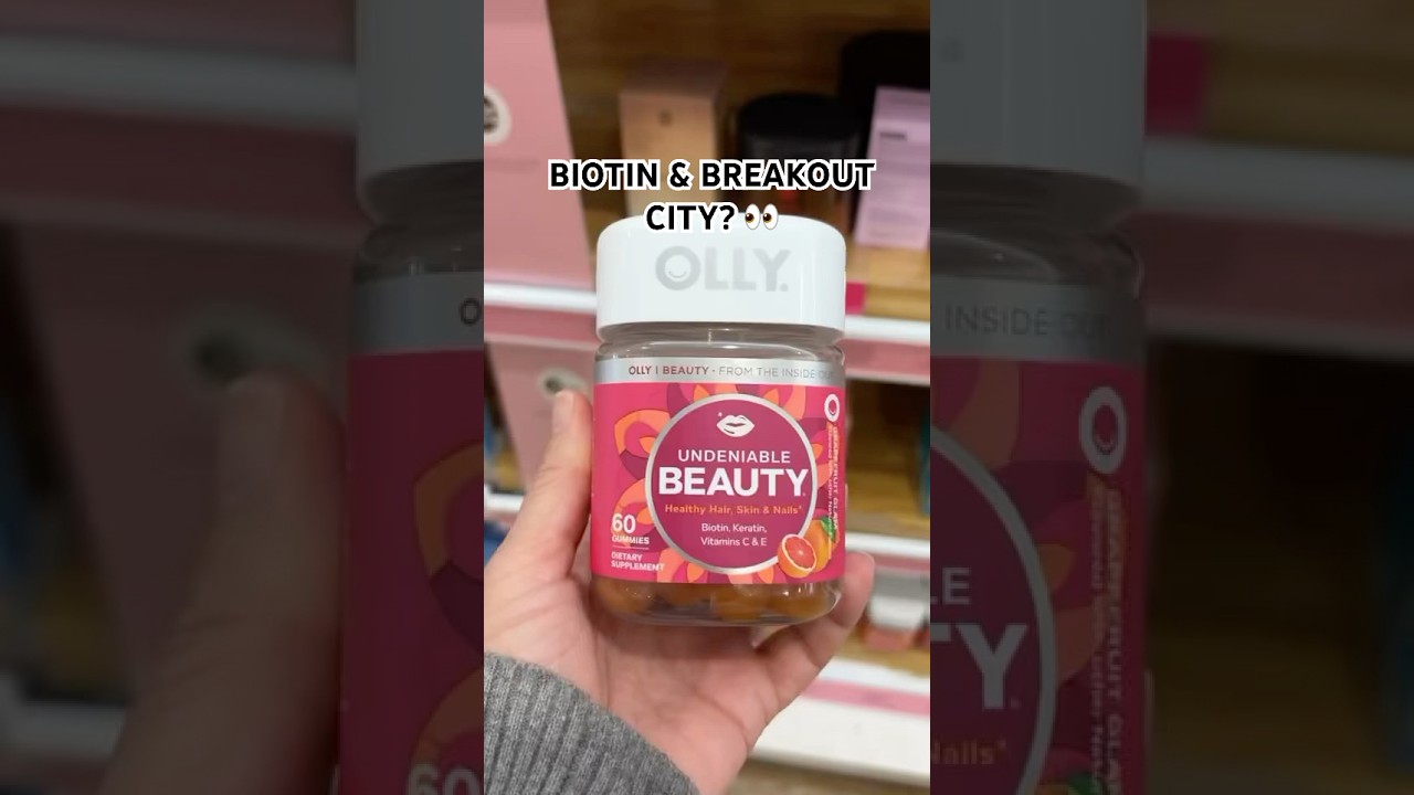 Olly Undeniable Beauty Review: 8,333% Biotin = Breakout City! 😬🚨#biotinbreakouts 🔥 #skincaretips
