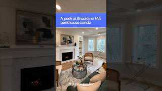A peek at Brookline, MA penthouse condo.    #brookline