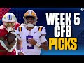 College Football Week 5: FREE EXPERT PICKS, O/U, BEST BETS, PICKS TO WIN & MORE | CBS Sports HQ