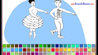 Ballet Dancing Coloring Pages For Kids - Ballet Dancing Coloring Pages