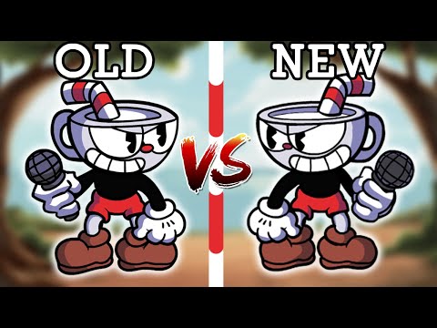 FNF': Indie Cross (Vs Cuphead) - Snake Eyes (Old VS New) (indie cross comparison part 1)