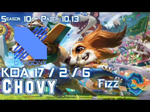 DRX Chovy FIZZ vs SYNDRA Mid - Patch 10.13 KR Ranked