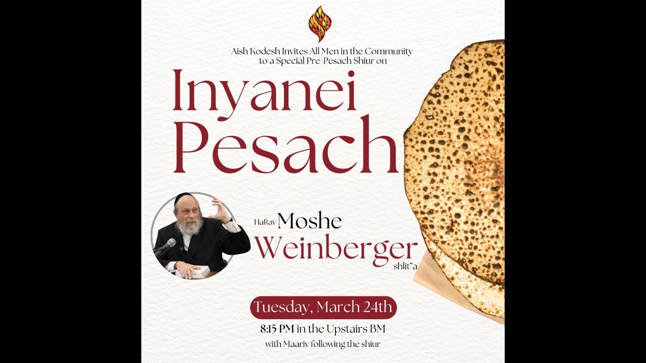 Setting the Seder Table - Nigleh V'nistar