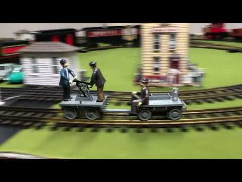 Randy's Bachmann Hand Car and Trailer - motor swap test 3 - Fast One Plus Lap 2025-01-13