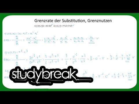 Grenzrate der Substitution, Grenznutzen | Mikroökonomie