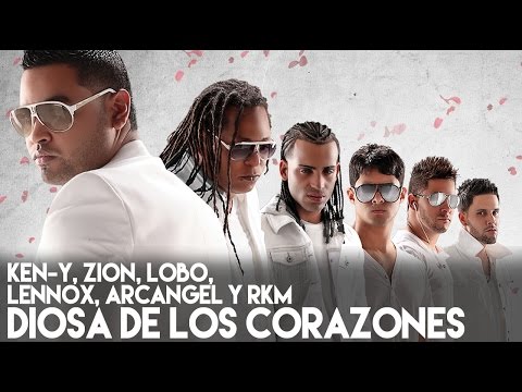 Ken-Y, Zion, Lobo, Lennox, Arcangel, RKM - Diosa de los Corazones (La Formula) [Lyric Video]