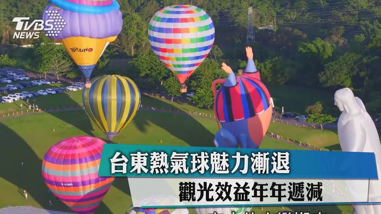 台東熱氣球魅力漸退　觀光效益年年遞減