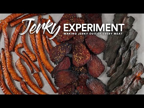 I made JERKY out of every MEAT I had | Guga Foods