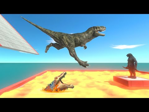 Slide Into Lava Pool - Animal Revolt Battle Simulator