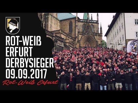 Rot-Weiß Erfurt before the derby vs Carl Zeiss Jena 09.09.2017