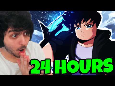 I Spent 24 HOURS Solo Leveling in Roblox Solo Hunters!